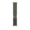 Apple Watch Ultra GPS + Cellular 49mm Titanium Case with Green Alpine Loop - S (MNHQ3)