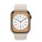 Apple Watch Series 8 GPS + Cellular 41mm Gold S. Steel Case w. Starlight S. Band (MNJC3)
