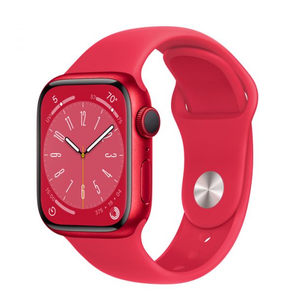 Apple Watch Series 8 GPS 41mm PRODUCT RED Aluminum Case w. PRODUCT RED Sport Band (MNP73)