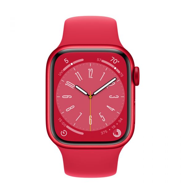 Apple Watch Series 8 GPS 41mm PRODUCT RED Aluminum Case w. PRODUCT RED Sport Band (MNP73)