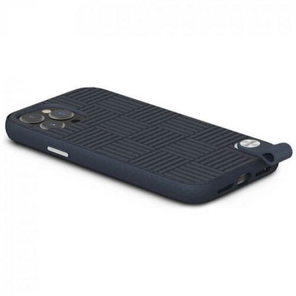 Чехол-накладка для iPhone 13 Pro Max - Moshi Altra Slim Hardshell Case with Wrist Strap - Midnight Blue (99MO117534)
