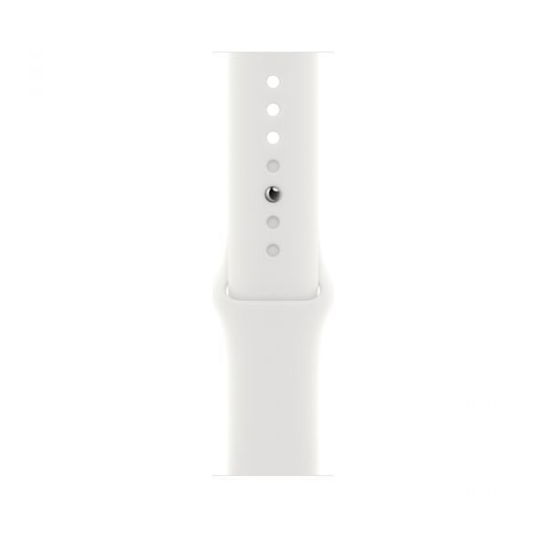 Apple Watch Series 8 LTE 41mm Silver Aluminum Case with White S. Band M/L (MP4F3)