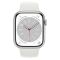 Apple Watch Series 8 LTE 41mm Silver Aluminum Case with White S. Band M/L (MP4F3)