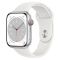 Apple Watch Series 8 LTE 41mm Silver Aluminum Case with White S. Band M/L (MP4F3)