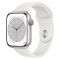Apple Watch Series 8 GPS + Cellular 45mm Silver Aluminum Case with White S. Band (MP4J3)
