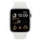 Apple Watch SE 2 GPS 44mm Silver Aluminum Case with White Sport Band (MNK23)