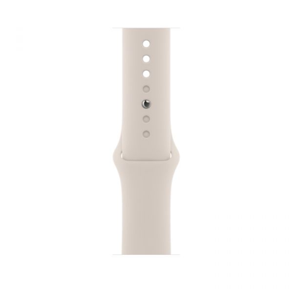 Apple Watch Series 8 GPS 45mm Starlight Aluminum Case with Starlight Sport Band - Size S/M (MNUP3)