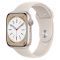 Apple Watch Series 8 GPS 45mm Starlight Aluminum Case with Starlight Sport Band - Size S/M (MNUP3)