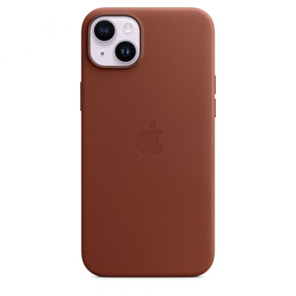 Чехол-накладка для iPhone 14 Plus - Apple Leather Case with MagSafe - Umber (MPPD3)