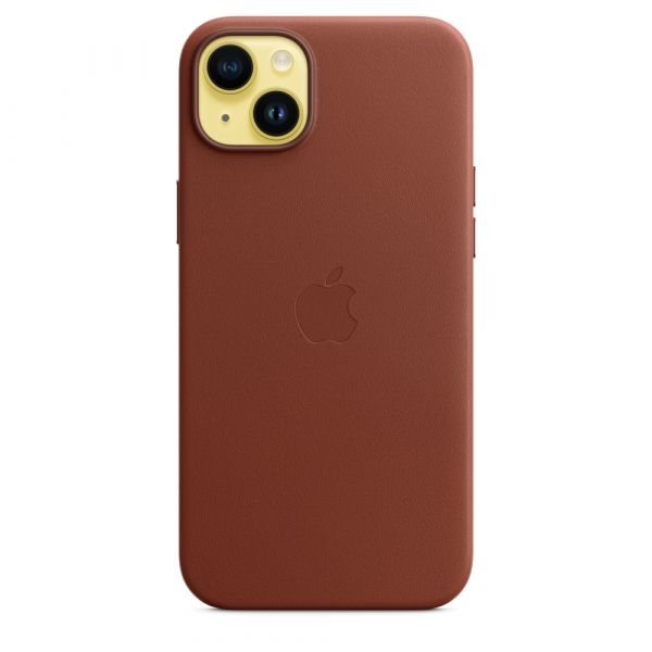 Чехол-накладка для iPhone 14 Plus - Apple Leather Case with MagSafe - Umber (MPPD3)