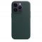 Чехол-накладка для iPhone 14 Pro Max - Apple Leather Case with MagSafe - Forest Green (MPPN3)