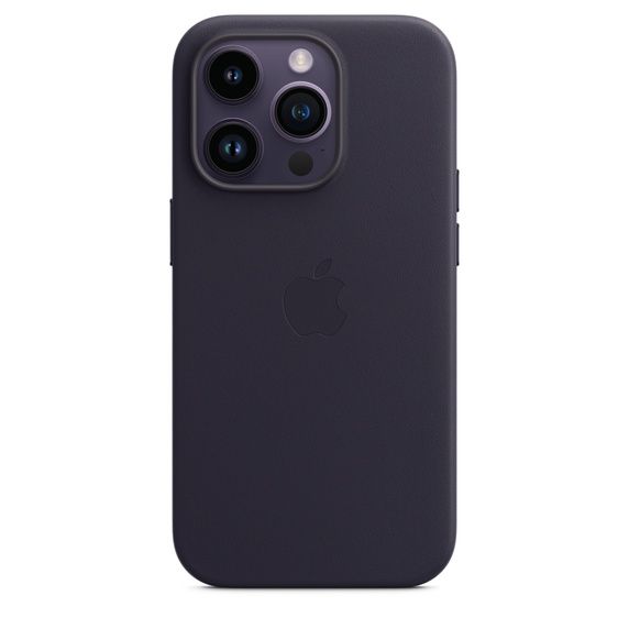 Чохол-накладка для iPhone 14 Pro - Apple Leather Case with MagSafe - Ink (MPPJ3)