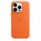 Чехол-накладка для iPhone 14 Pro Max - Apple Leather Case with MagSafe - Orange (MPPR3)