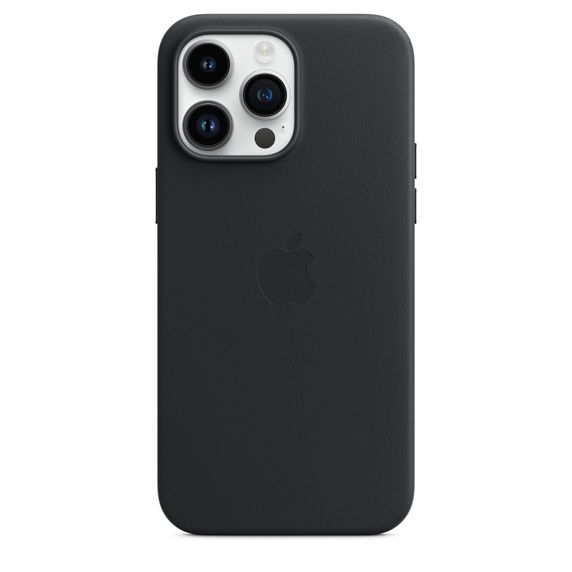 Чехол-накладка для iPhone 14 Pro Max - Leather Case with MagSafe (Midnight)