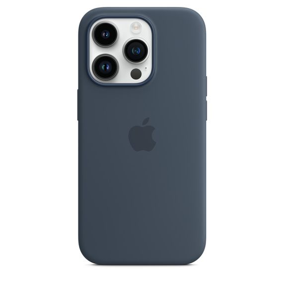 Чехол-накладка для iPhone 14 Pro - Silicone Case - Storm Blue OEM