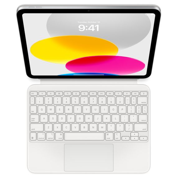 Чохол-клавіатура Apple Magic Keyboard Folio for iPad 10th gen - White (MQDP3)