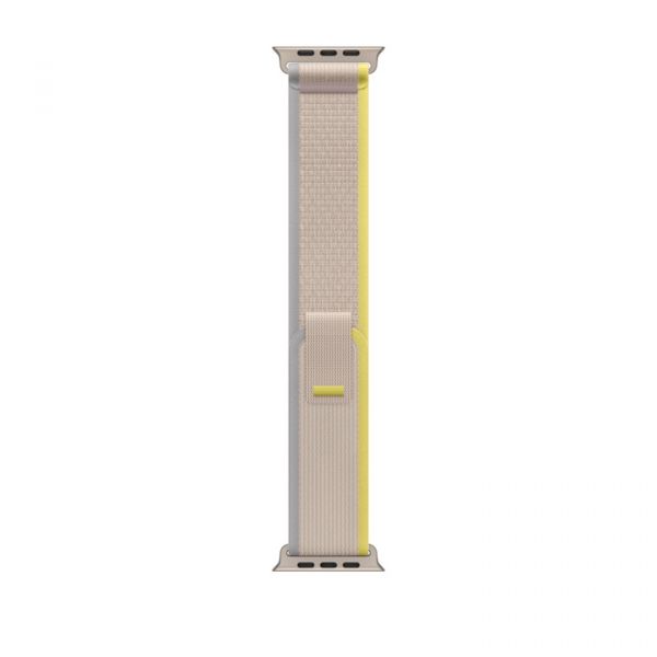 Apple Watch Ultra GPS + Cellular 49mm Titanium Case with Yellow/Beige Trail Loop - S/M (MNHD3/MNHK3)