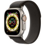Apple Watch Ultra GPS + Cellular 49mm Titanium Case with Black/Gray Trail Loop - M/L (MQF53/MQFX3)