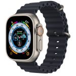 Apple Watch Ultra GPS + Cellular 49mm Titanium Case with Midnight Ocean Band (MQF63)