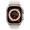 Apple Watch Ultra GPS + Cellular 49mm Titanium Case with Starlight Alpine Loop - S (MQFA3)