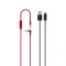 Беспроводные накладные наушники Beats Studio3 Wireless Over-Ear Headphones - Defiant Black-Red (MRQ82)