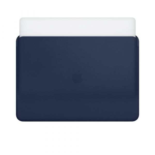 Чехол-карман для MacBook Pro 15" - Apple Leather Sleeve - Midnight Blue (MRQU2)