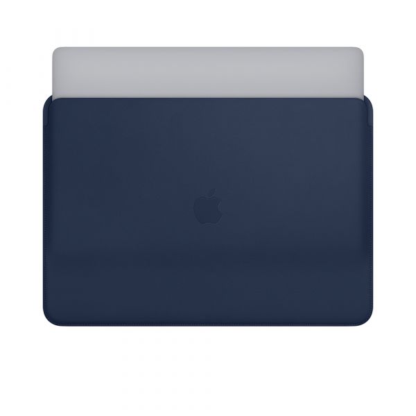 Чехол-карман для MacBook Pro 15" - Apple Leather Sleeve - Midnight Blue (MRQU2)