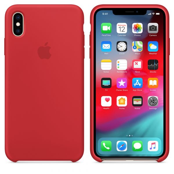 Чехол-накладка для iPhone Xs Max - Silicone Case OEM - Red