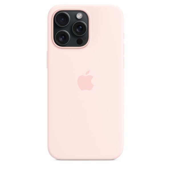 iPhone 15 Pro Silicone Case with MagSafe - Light Pink (OEM)