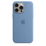 iPhone 15 Pro Max Silicone Case with MagSafe - Winter Blue (OEM)