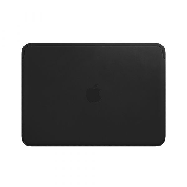 Чехол-карман для MacBook 12" - Apple Leather Sleeve - Black (MTEG2)