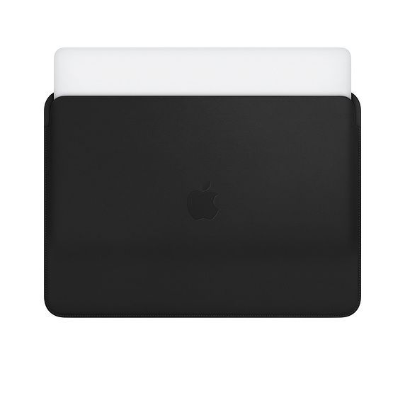 Чехол-карман для MacBook Pro 15" - Apple Leather Sleeve - Black (MTEJ2)