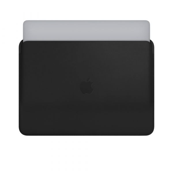 Чехол-карман для MacBook Air 13" и MacBook Pro 13" - Apple Leather Sleeve - Black (MTEH2)