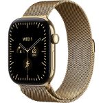 Apple Watch Series 12 LTE 46mm Radiant Gold Tit. Case w. Radiant Gold Milanese L. M/L (MJGV4)