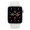Apple Watch Series 5 GPS 44mm Silver Aluminum w. White b.- Silver Aluminum (MWVD2) 
