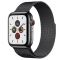 Apple Watch Series 5 LTE 44mm Space Black Steel w. Space Black Milanese Loop - Space Black Steel (MWW82)