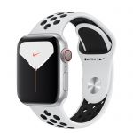 Apple Watch Nike Series 5 LTE 40mm Silver Aluminium w. Pure Platinum/Black Nike Sport Band (MX372)