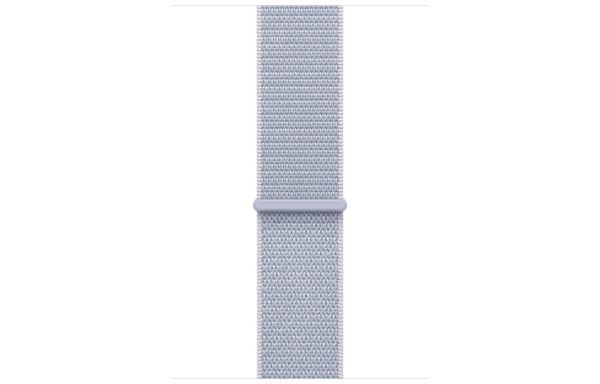 Apple Watch SE 2 GPS 44mm Silver Aluminium Case w. Blue Cloud Sport Loop (MXET3)