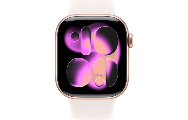Apple Watch Series 11 GPS 42mm Rose Gold Alu. Case w. Light Blush S. Band - S/M (MEU04)