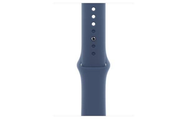 Apple Watch SE 2 LTE 44mm Silver Aluminium Case w. Denim Sport Band - S/M (MXG43/MXGP3)