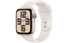 Apple Watch SE 2 LTE 40mm Starlight Aluminium Case w. Starlight Sport Band - S/M (MXFY3/MXGJ3)