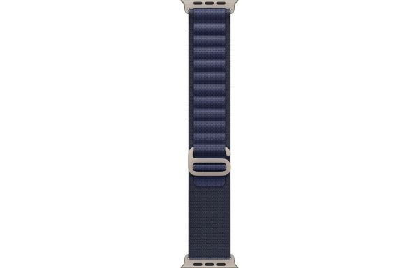 Apple Watch Ultra 2 LTE 49mm Natural Titanium Case with Navy Alpine Loop - Large (MXN03)