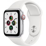 Apple Watch SE LTE  40mm Silver Aluminum Case with White Sport Band (MYE82)