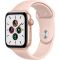 Apple Watch SE LTE  44mm Gold Aluminum Case with Pink Sand Sport Band (MYEP2)