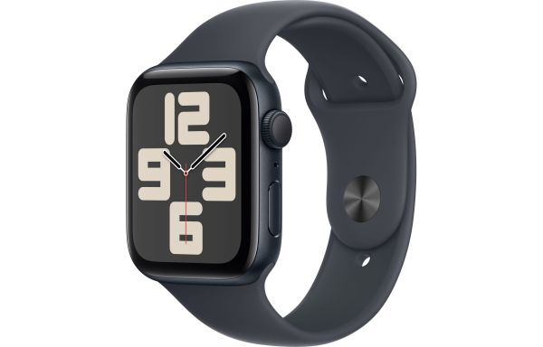 Apple Watch SE 2 GPS 44mm Midnight Aluminium Case with Midnight Sport Band - S/M (MXEJ3)