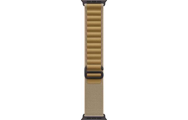 Apple Watch Ultra 2 LTE 49mm Black Titanium Case with Tan Alpine Loop - Small (MYQ03)