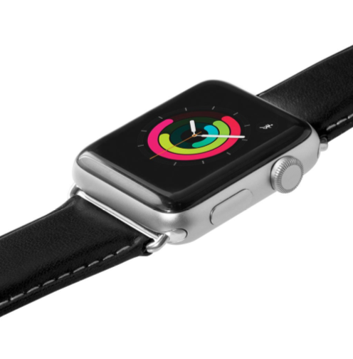 Ремешок из кожи Laut OXFORD для Apple Watch 42/44 мм - Noir (LAUT_AWL_OX_BK)