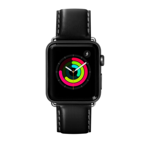 Ремешок из кожи Laut OXFORD для Apple Watch 42/44 мм - Noir (LAUT_AWL_OX_BK)