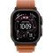 Apple Watch Ultra 3 LTE 49mm Black Tit. Case w. Terra Cotta Alpine Loop - Large (MF254+MG9F4)