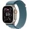 Apple Watch Ultra 3 LTE 49mm Natural Tit. Case w. Light Blue Alpine Loop - Medium (MEWM4)